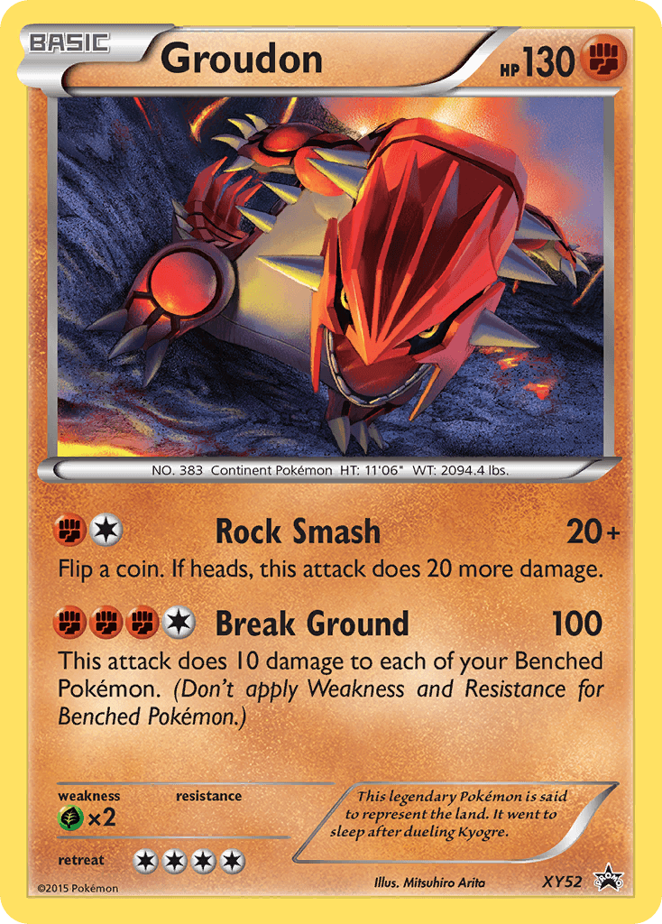 Groudon from XY Black Star Promos
