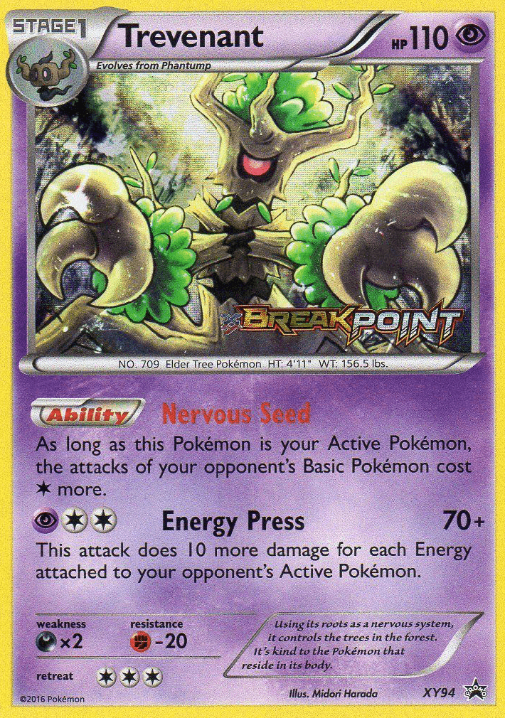 Trevenant Pokémon card