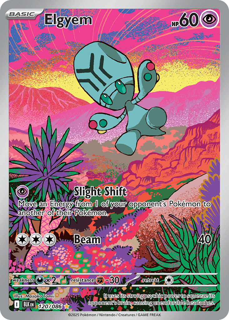 Elgyem Pokémon card