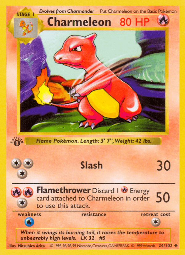 Charmeleon Pokémon card