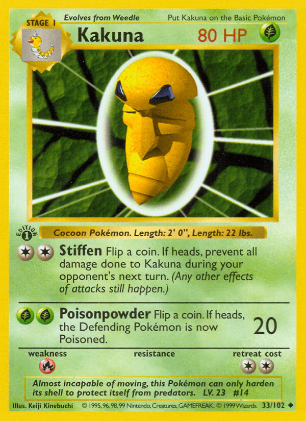 Kakuna Pokémon card