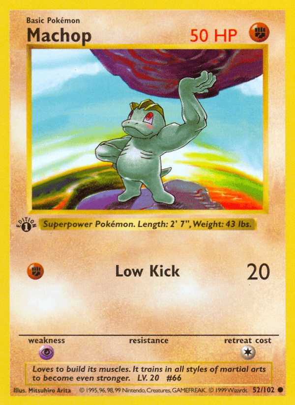 Machop Pokémon card