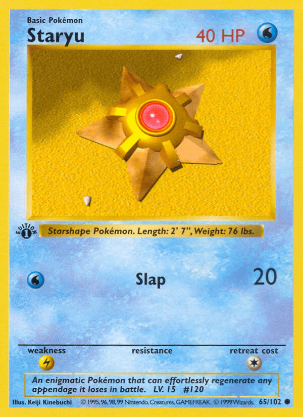 Staryu Pokémon card