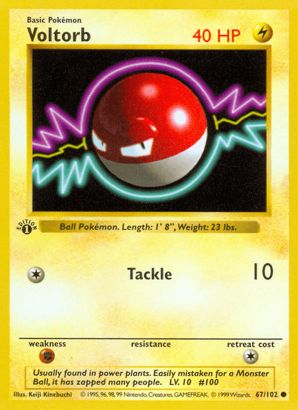 Voltorb Pokémon card
