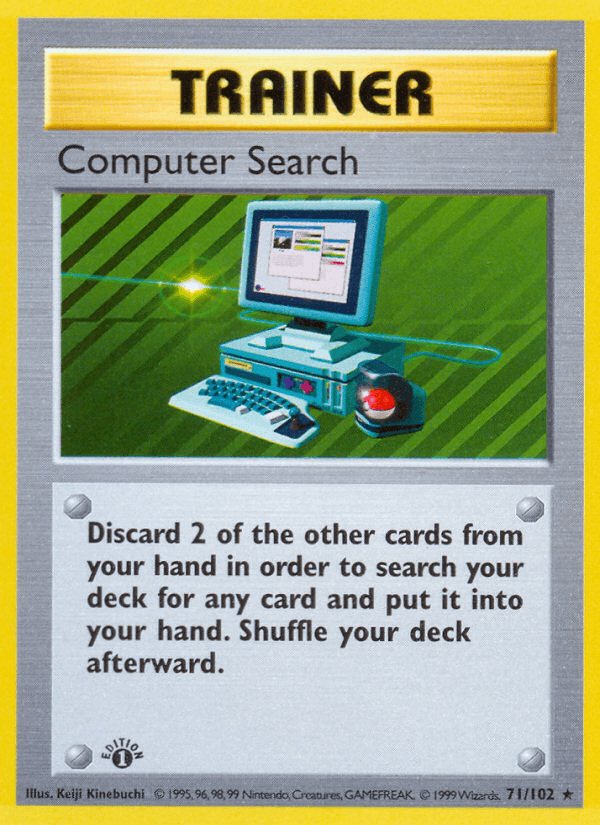 Computer Search Pokémon card
