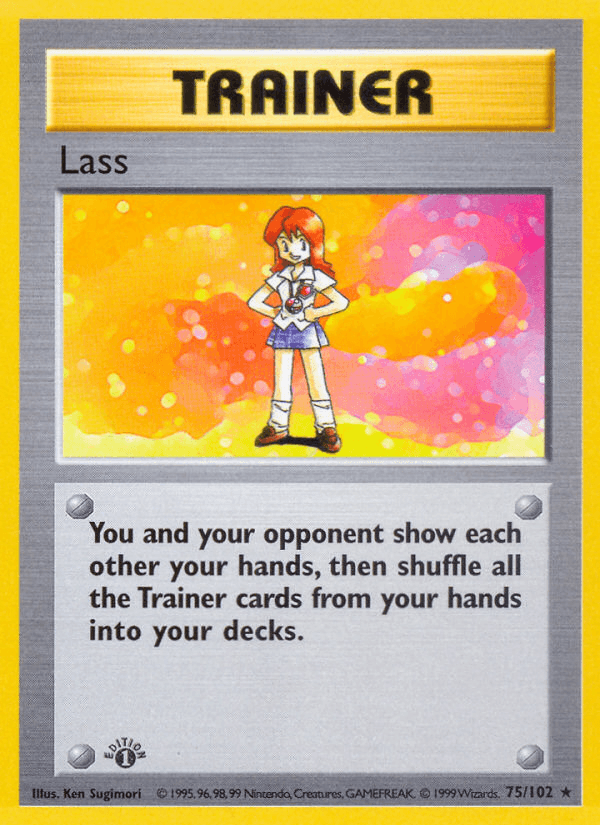 Lass Pokémon card