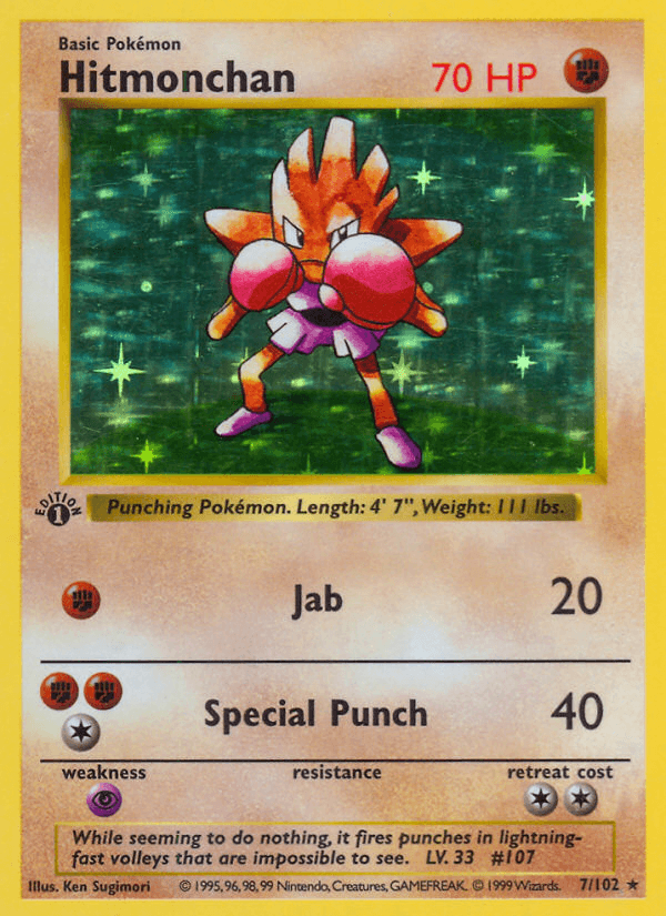 Hitmonchan Pokémon card