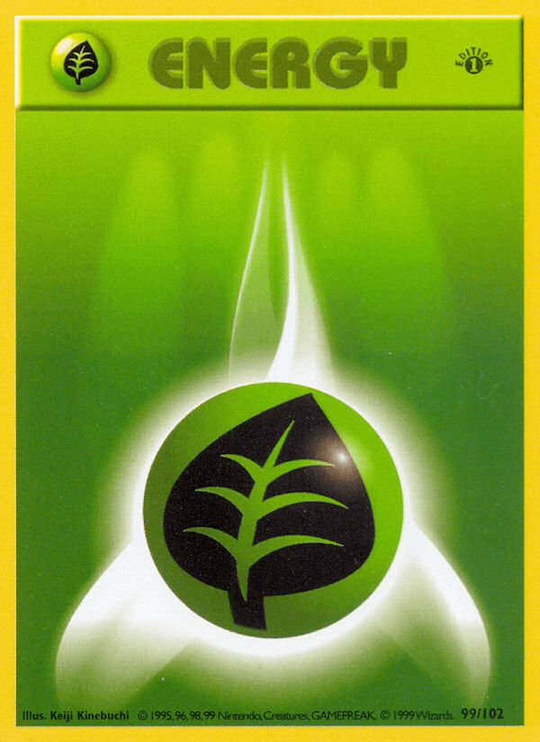 Grass Energy Pokémon card