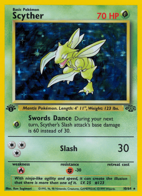 Scyther Pokémon card