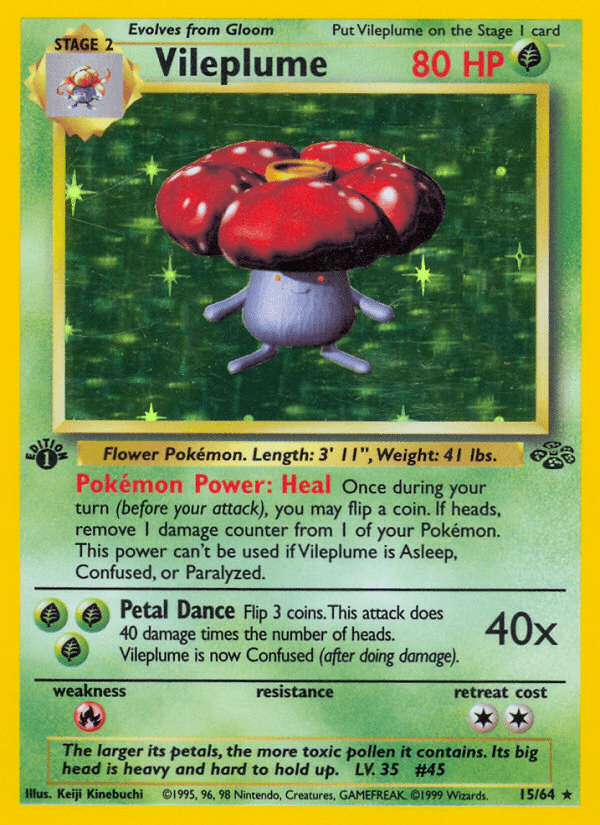 Vileplume Pokémon card