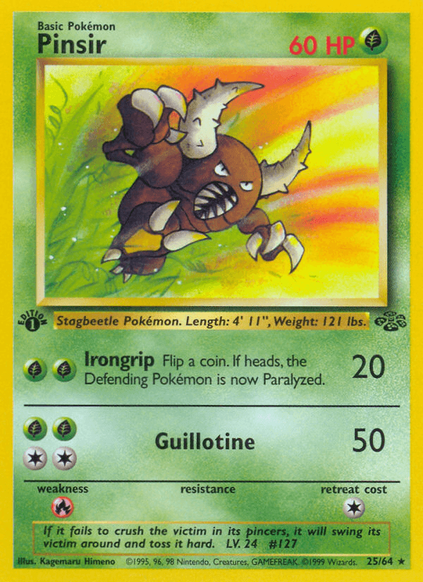 Pinsir Pokémon card