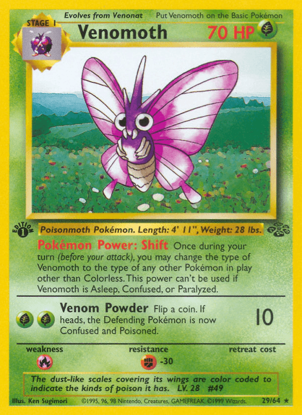 Venomoth Pokémon card