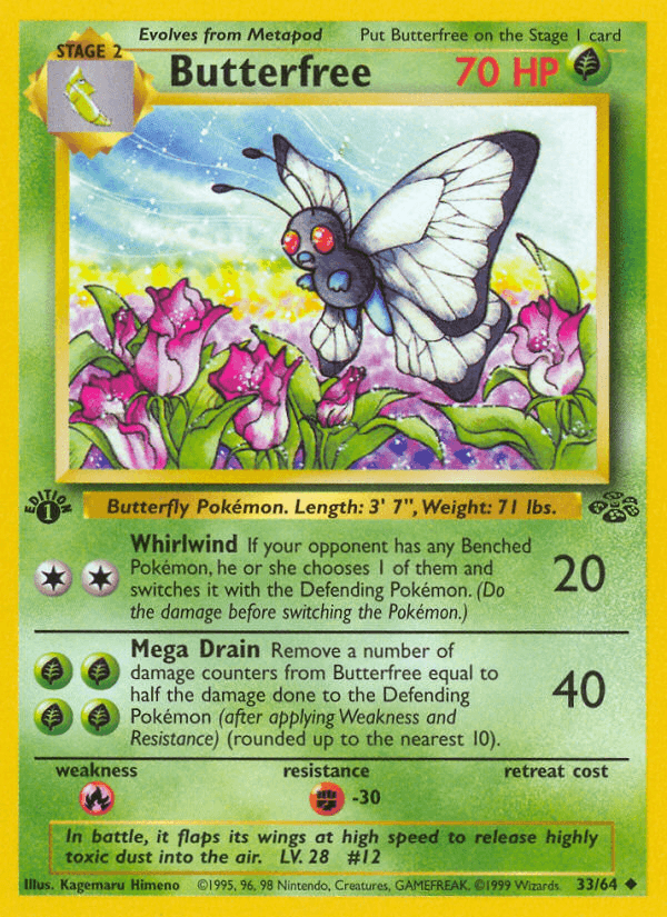 Butterfree Pokémon card