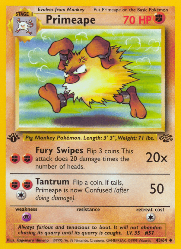 Primeape Pokémon card