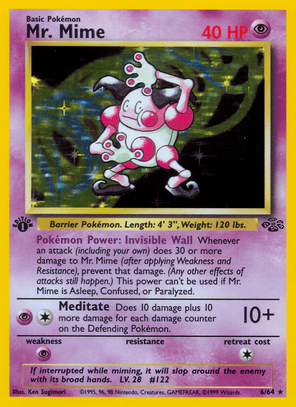 Mr. Mime Pokémon card