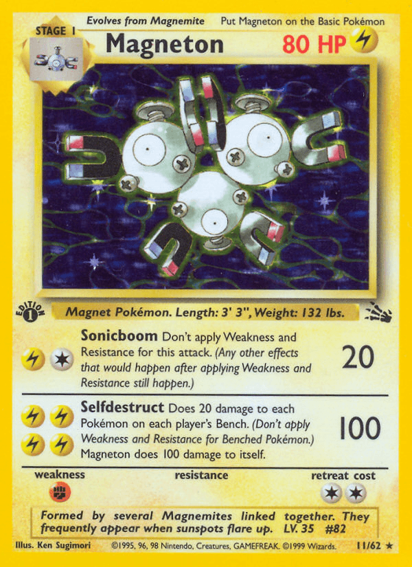 Magneton Pokémon card
