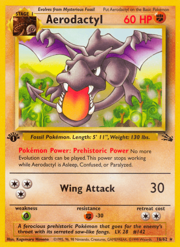 Aerodactyl Pokémon card