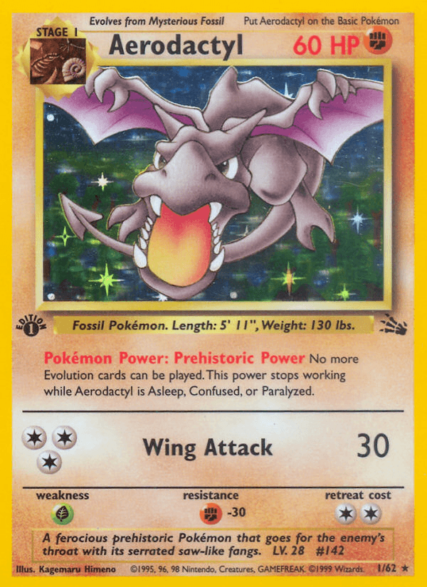 Aerodactyl Pokémon card