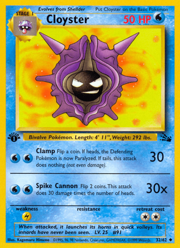 Cloyster Pokémon card