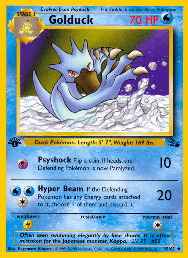 Golduck Pokémon card