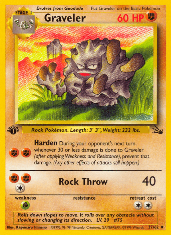 Graveler Pokémon card
