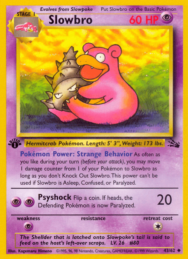Slowbro Pokémon card
