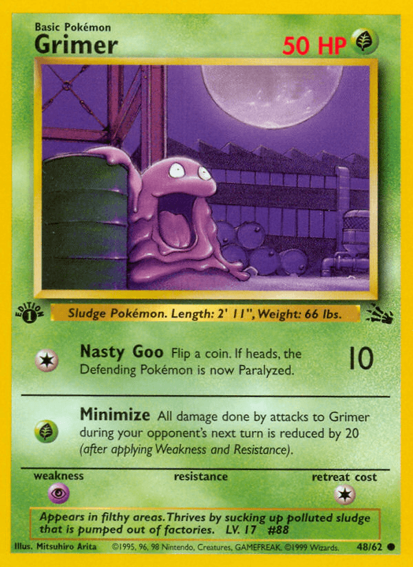 Grimer Pokémon card