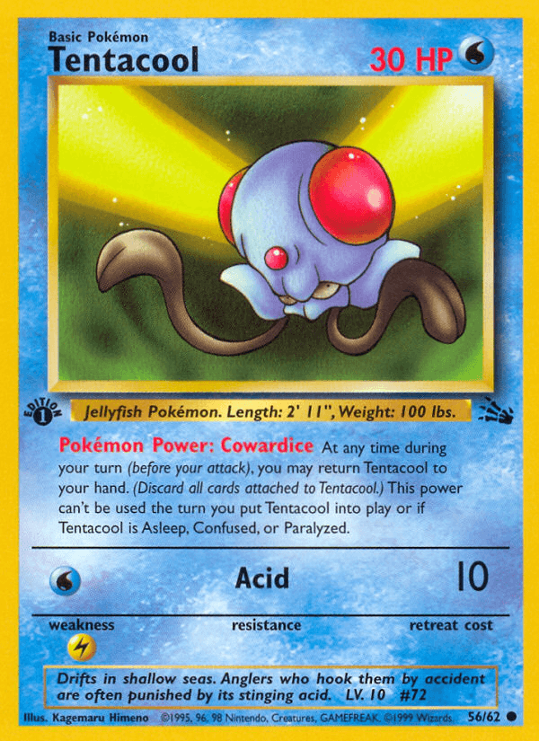 Tentacool Pokémon card