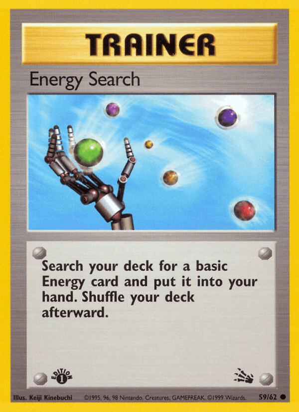 Energy Search Pokémon card