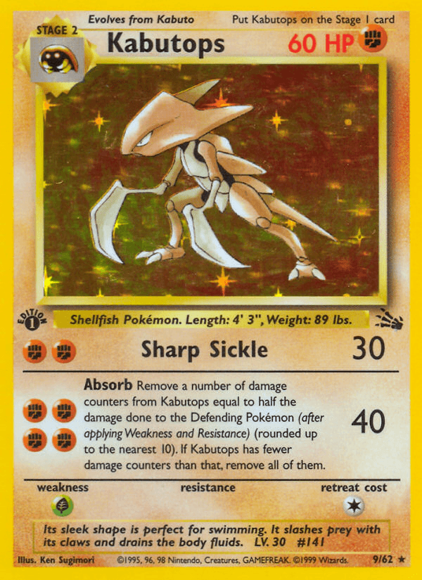 Kabutops Pokémon card