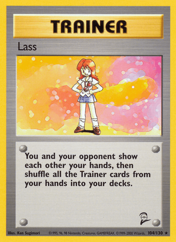 Lass Pokémon card