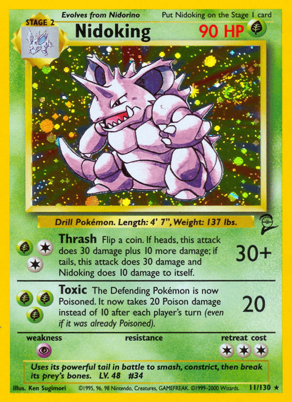Nidoking Pokémon card