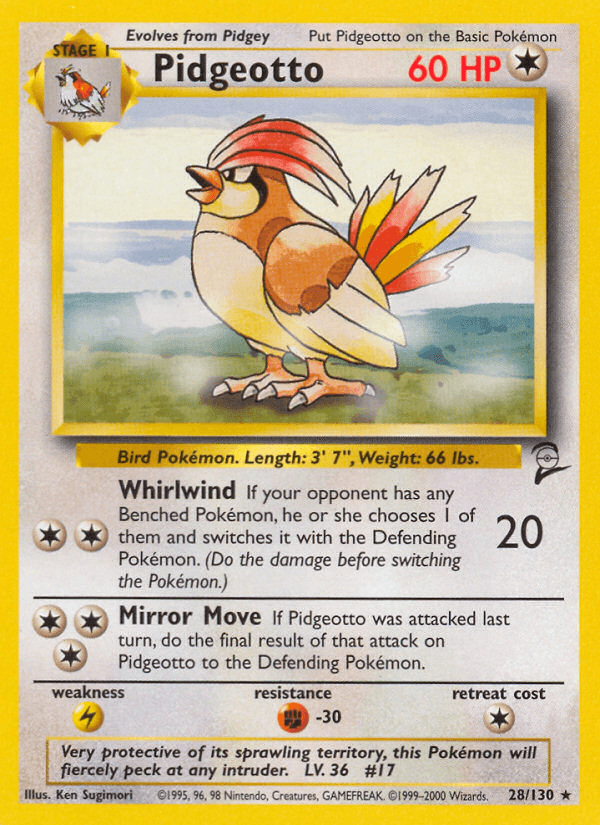 Pidgeotto Pokémon card