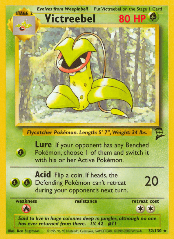 Victreebel Pokémon card