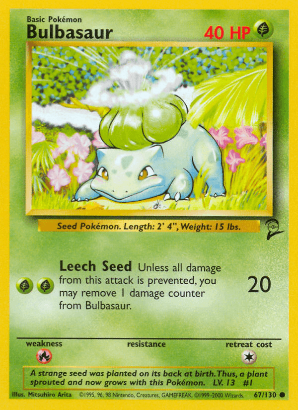 Bulbasaur Pokémon card