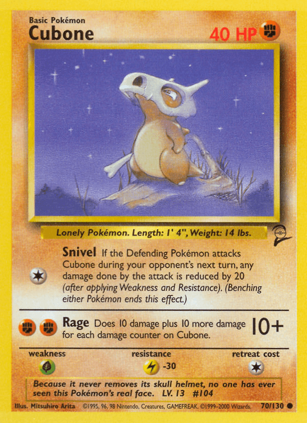 Cubone Pokémon card