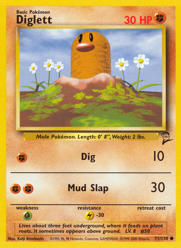 Diglett Pokémon card