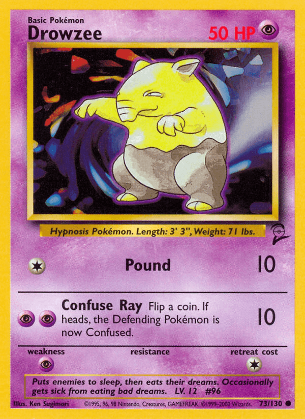 Drowzee Pokémon card