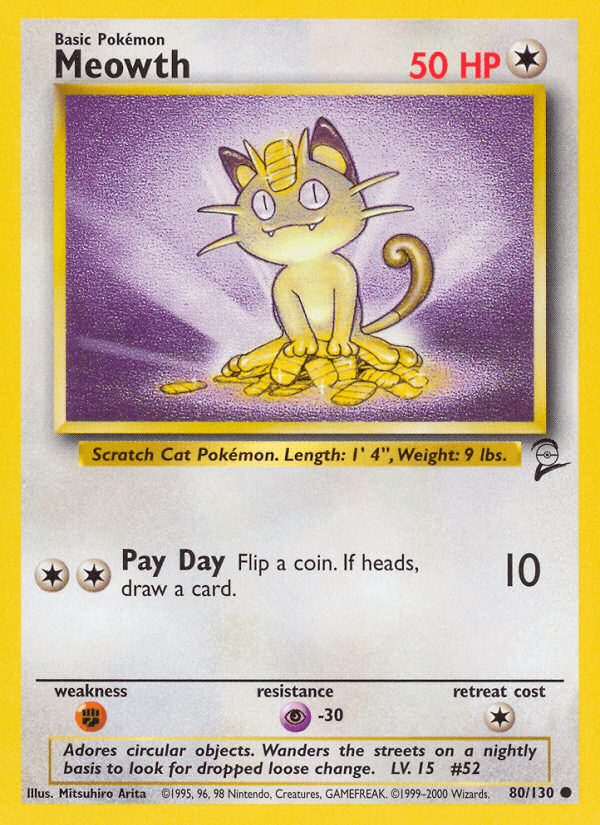 Meowth Pokémon card