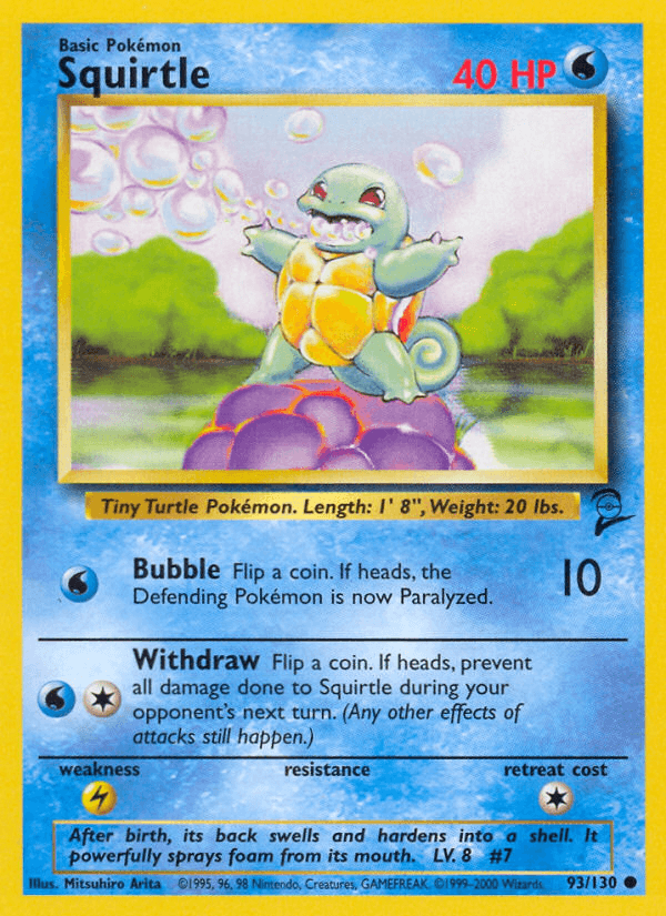 Squirtle Pokémon card