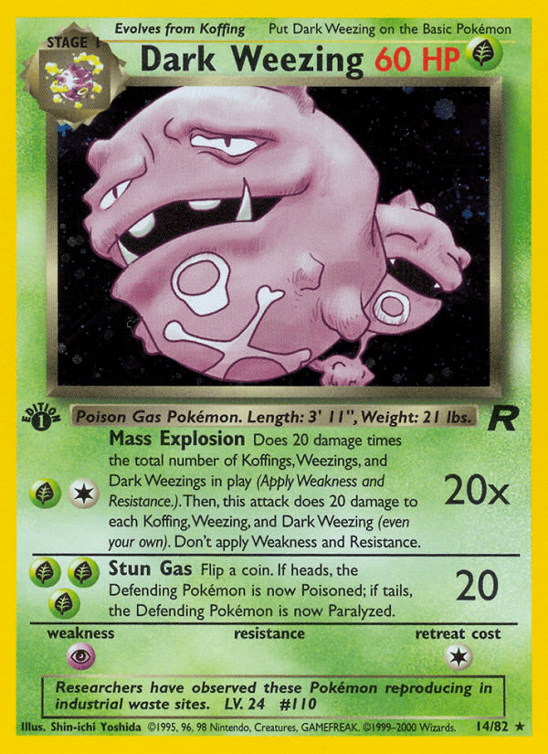 Dark Weezing Pokémon card