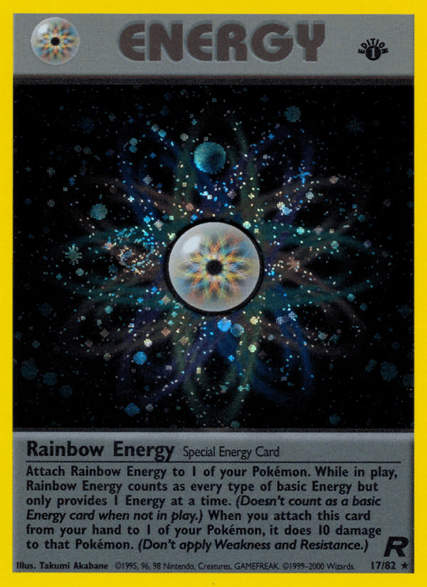 Rainbow Energy Pokémon card