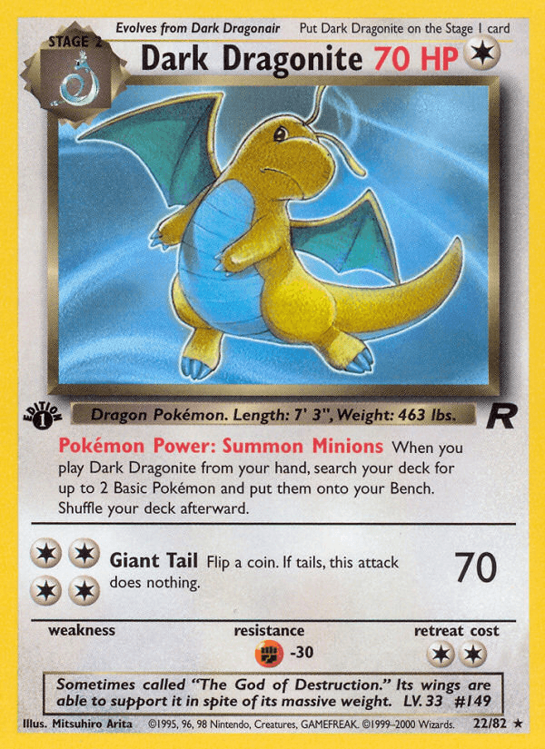 Dark Dragonite from Team Rocket