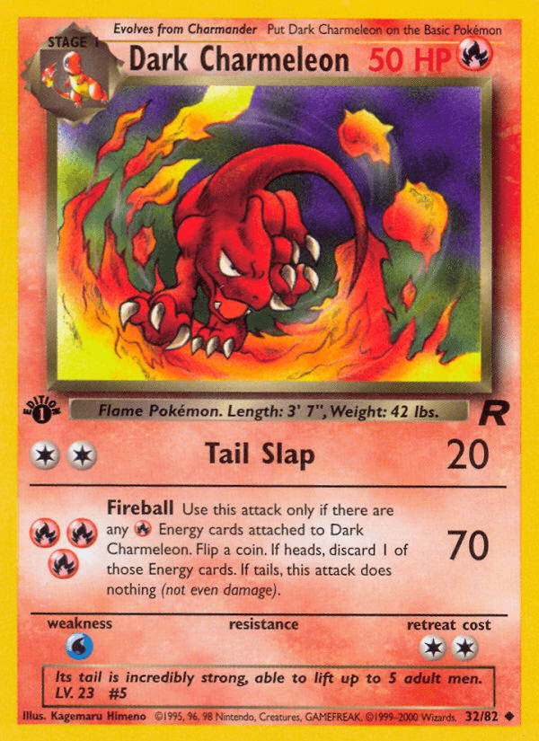 Dark Charmeleon Pokémon card