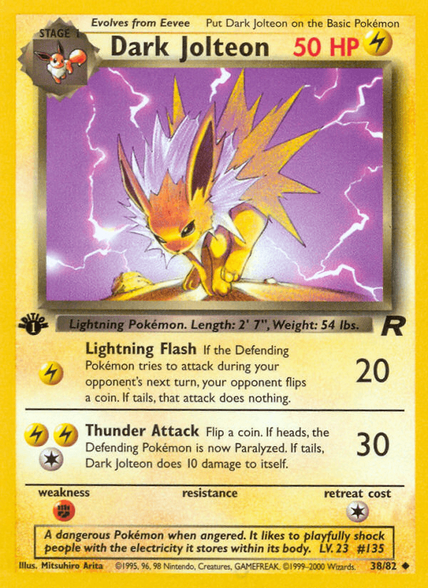 Dark Jolteon from Team Rocket