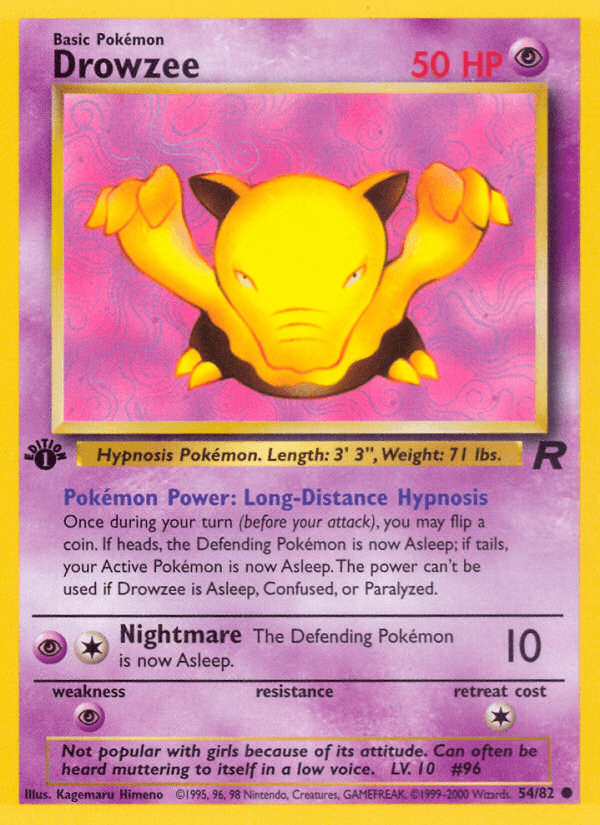 Drowzee Pokémon card