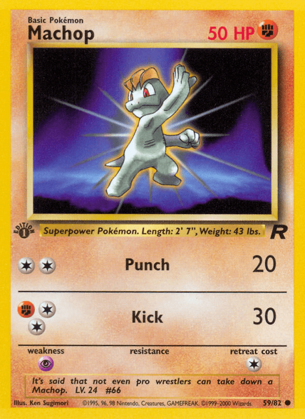 Machop Pokémon card
