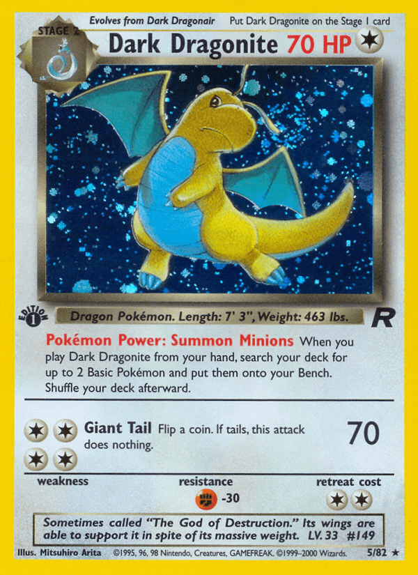 Dark Dragonite from Team Rocket