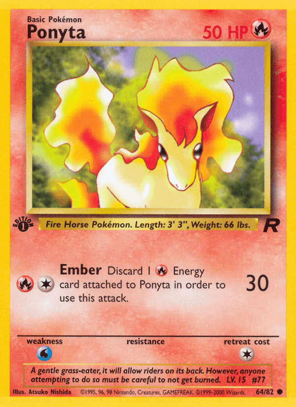 Ponyta Pokémon card