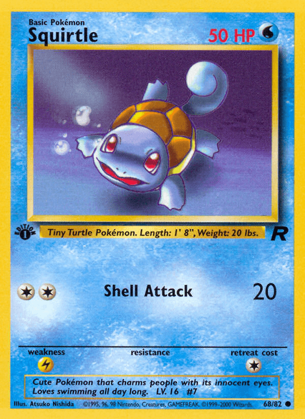 Squirtle Pokémon card